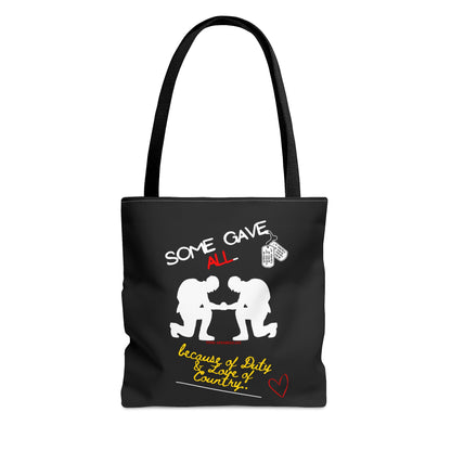 With our 3 sizes - Handy Millitary-front facing Style Design Tote Bag from the 'TPPG-Apparel' Brand