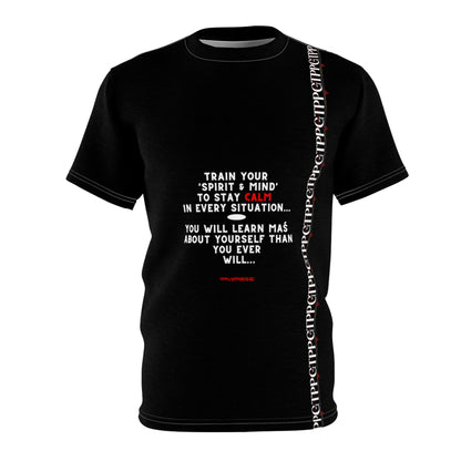 "TPPG Quotable Apparels" Presents a Sleek & Casual Black 'Change Your Spirit & Mind' Style Tagless' Premium Style Casual Unisex T-Shirt