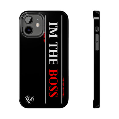 Our Design ("I'm the BOSS") Verision from the 'TPPG Collection' Line carries several sizes of the "iPhone Series" Tough Phone Cases