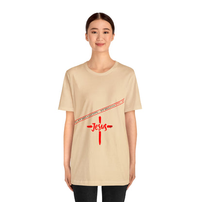 Unisex Jersey Short Sleeve Tee - 'Jesus/Faith' Design Style in Several colors