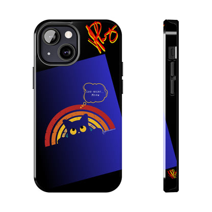 Our Cutest "Goo Night Meow.." Pet Designs (in a Bold Purple/Blue/Black Base Color) Verision from the 'TPPG Collection' Line carries Several sizes of the "iPhone Series" Tough Phone Cases