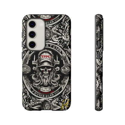 "Father God" iPhone/Google Pixel & Samsung Tough Phone Case (Black/Red & Grey)