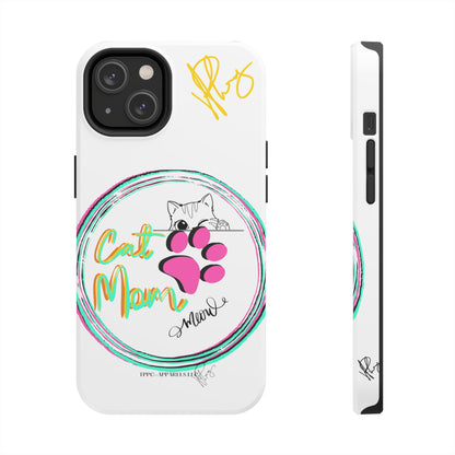 Guys Another one of our Cutest "Cat Mom" Pet Designs (in a White Base Color) Verision from the 'TPPG Collection' Line carries Several sizes of the "iPhone Series" Tough Phone Cases