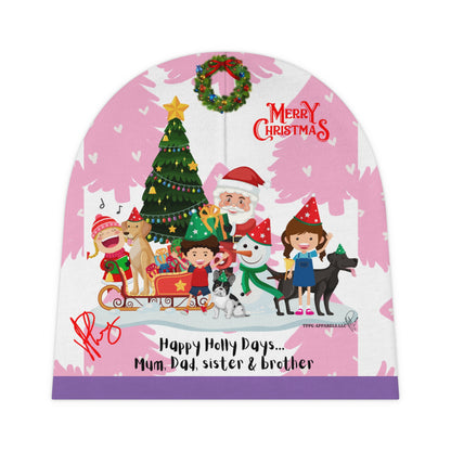 (2-Tone-Purple) Comfy "TPPG-Apparels Holiday" Baby Beanie