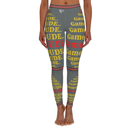 Our Sexy & Stylish Women's Grey "Gamer" Spandex Leggings By: the "TPPG-Apparels" Brands Collection