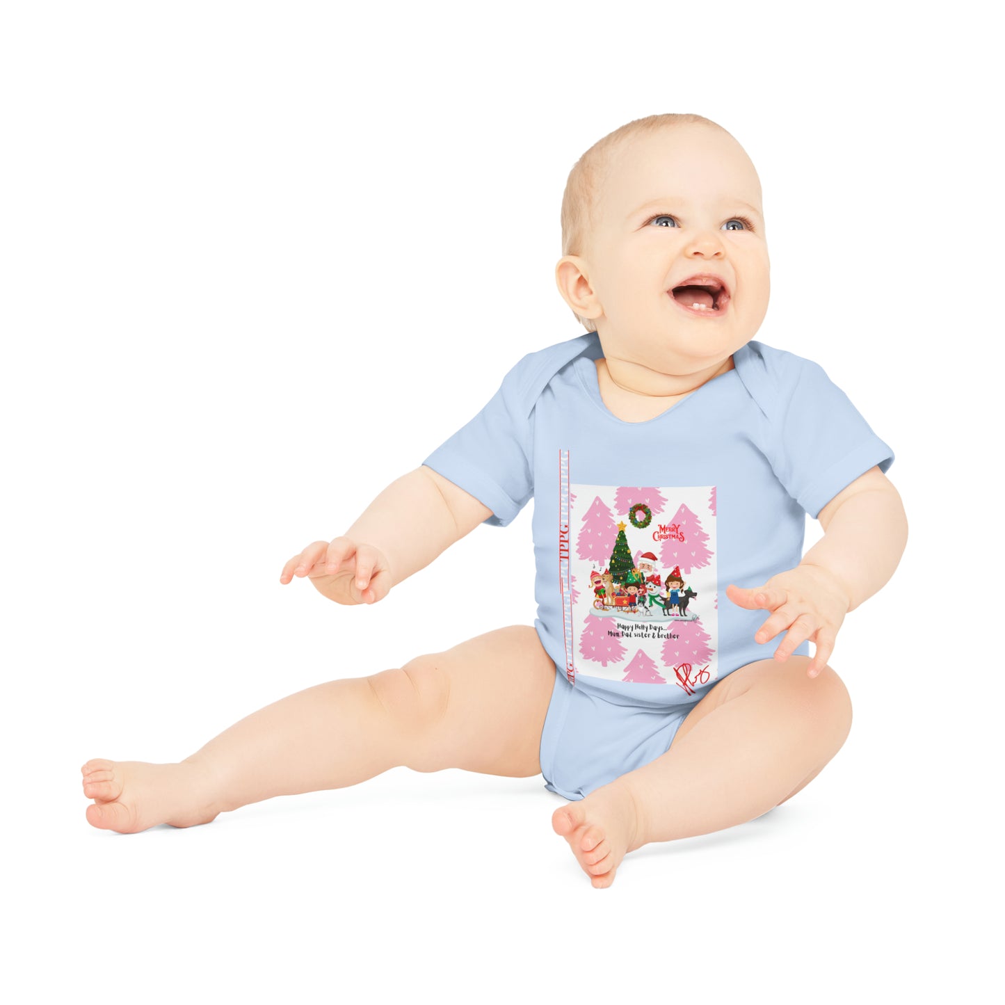 Comfortable, Colorful & Fun Apparels from "TPPG Baby Apparels Collection" Baby Organic Short Sleeve Bodysuit