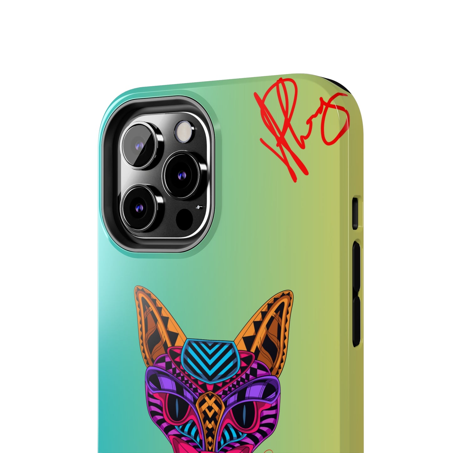 Pets Designed Phone Cases - iPhone/ Samsung Galaxy & GooglePixel ("Embrace Me.."1) (Green/Yellow Hue Color)