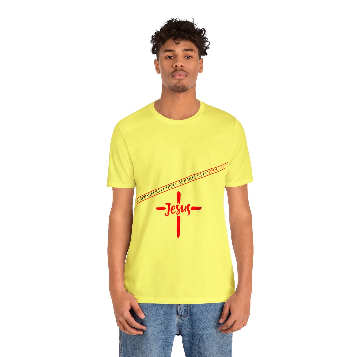 Unisex Jersey Short Sleeve Tee - 'Jesus/Faith' Design Style in Several colors