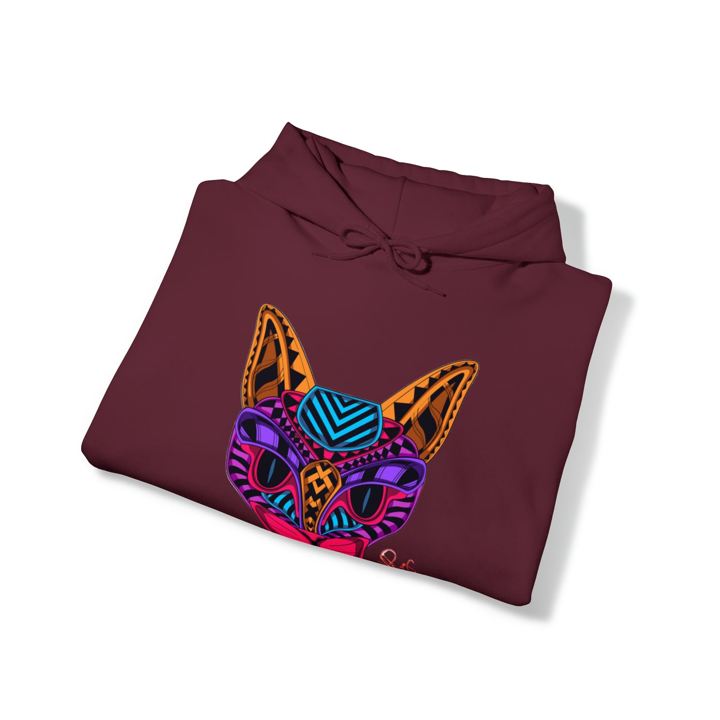 Bold & Colorful "Pet Design" Print Unisex Heavy Blend™ Hooded Sweatshirt - 6 sizes & 16 colors to choose from