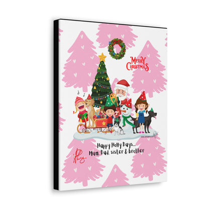 Holidays Time-"TPPG Brand Christmas Collection" - Canvas Gallery Wraps "- in Bold  familiar colors