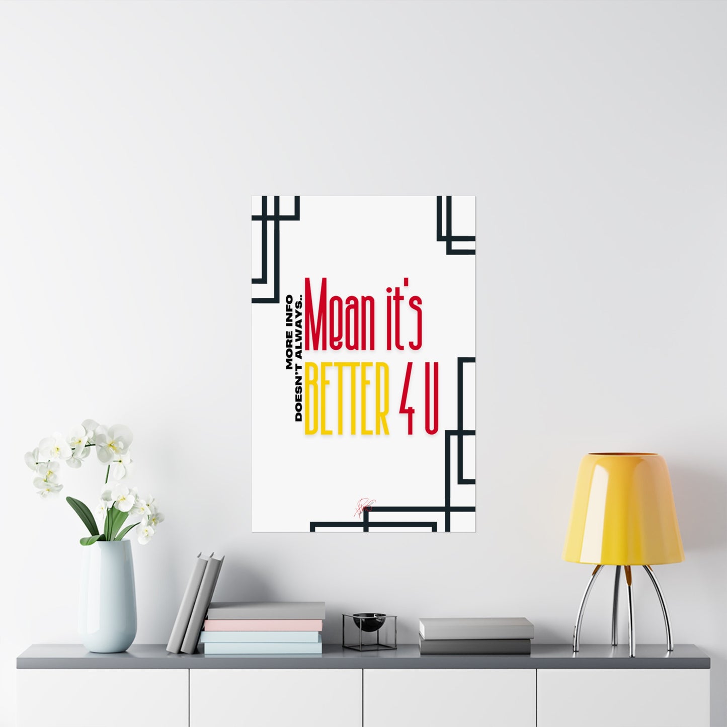 Vertical Poster "It’s Better 4U" (Matte)