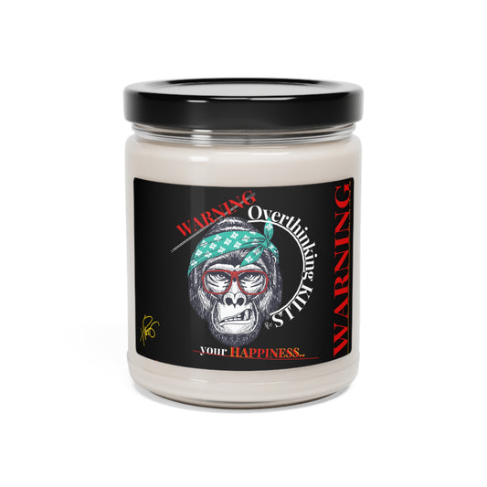 Scented Aromas Soy "Warning" Candle 9oz