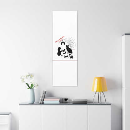 From our "TPPG Brand Pet Collection" - "The Cat Familia Posses.." Canvas Gallery Wraps in White