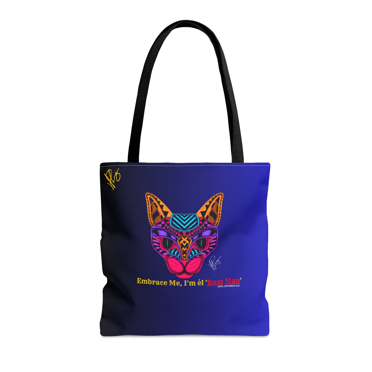 Stylish (Cat-I'm Boss Man) Tote from the "TPPG-Apparels" Brand Tote in 3ct. different sizes. Always handy for any carrying all things necessary for any casual occasion.