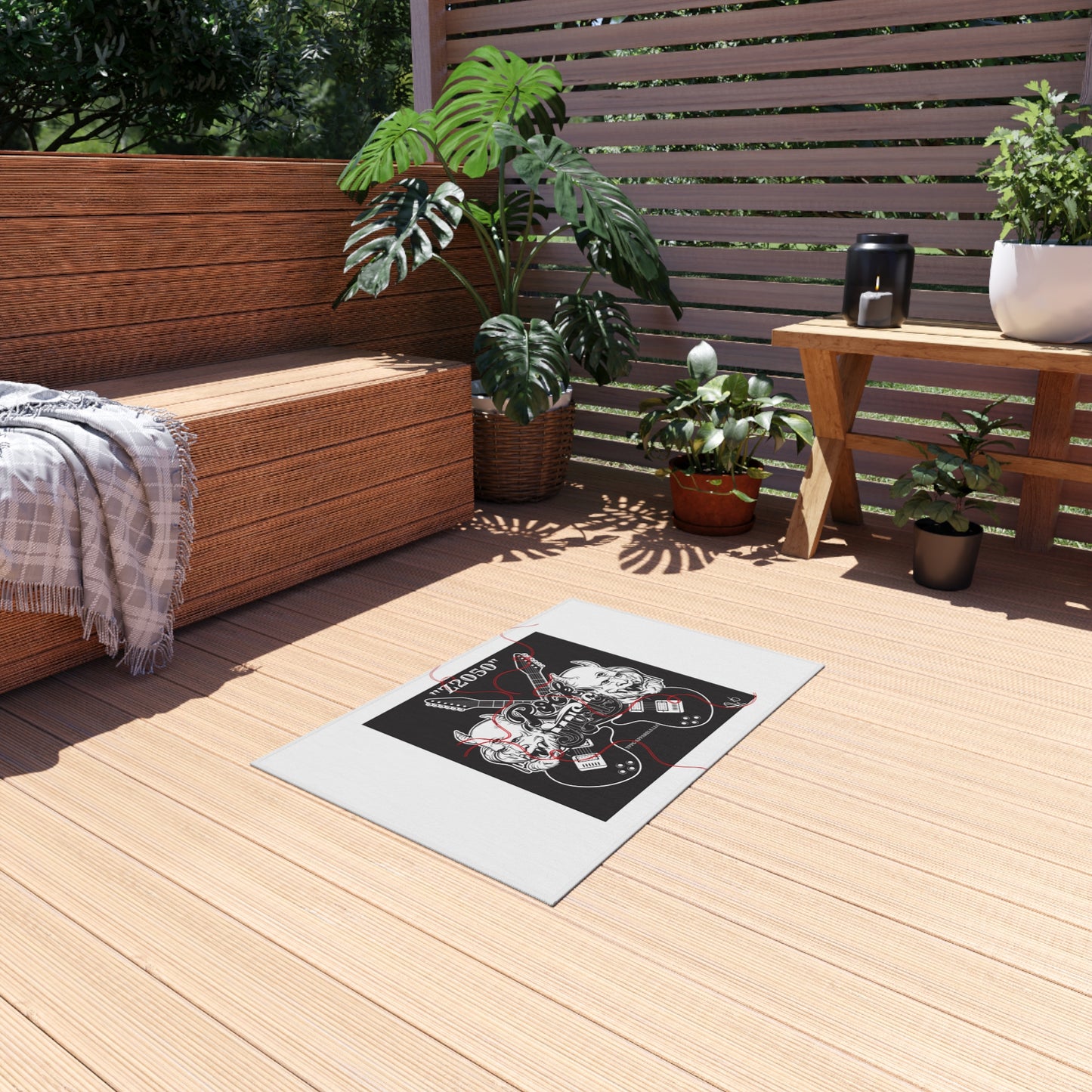 ('Z2050 Rock Music') Durable & Non-Slip Outdoor Carpet/Rug Collection