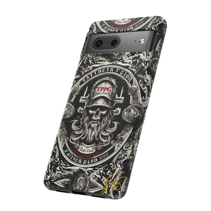 "Father God" iPhone/Google Pixel & Samsung Tough Phone Case (Black/Red & Grey)