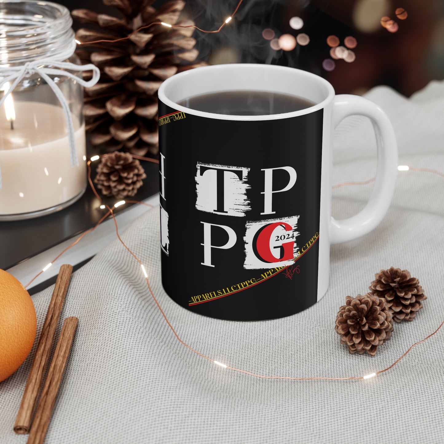 11oz (0.33 I) White Glossy Finish Coffee/Tea Mug- from 'TPPG Brand' Collection