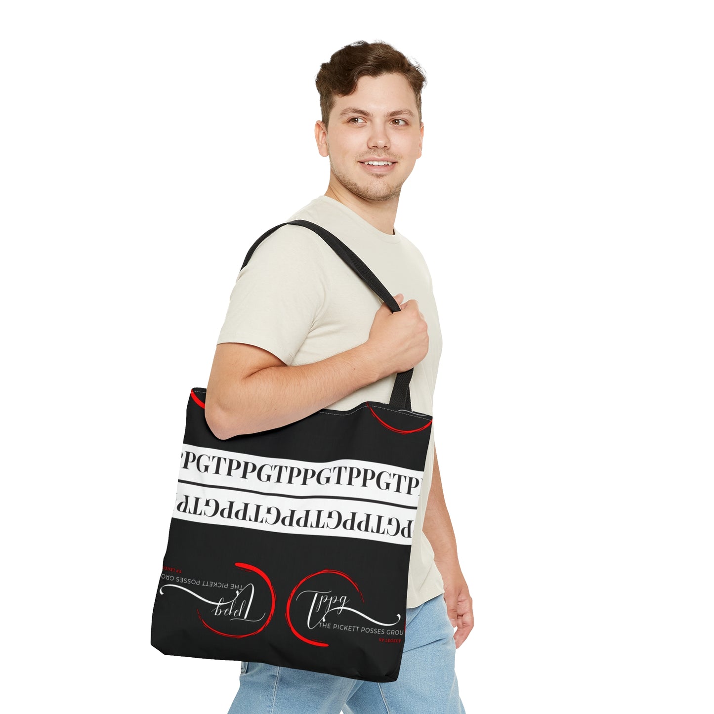 Stylish & Practial "TPPG_Apparels" Brand Tote in 3ct. different sizes. Always handy for any carrying all things necessary for any casual occasion.