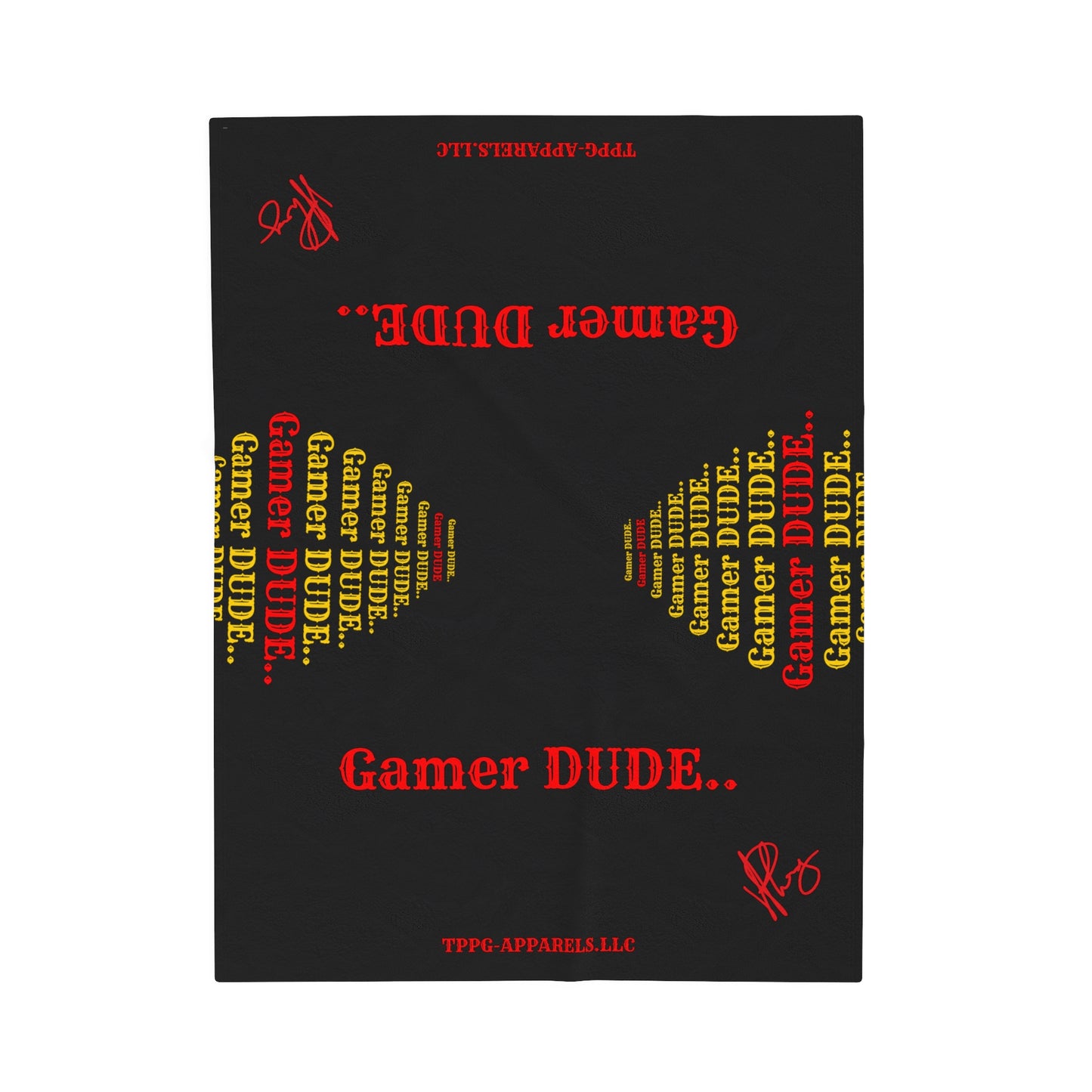 Hey guys another Bold Gamer Style Blanket from the "TPPG-Apparels" Brand Presents one of it's koolest designs on this Black Velveteen Plush Blanket