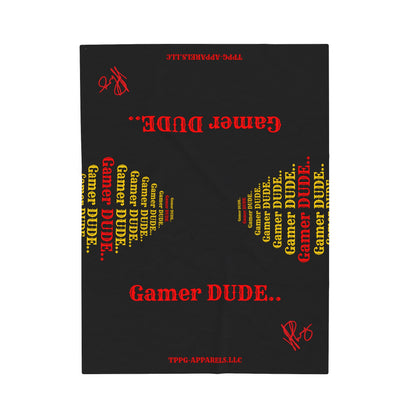 Hey guys another Bold Gamer Style Blanket from the "TPPG-Apparels" Brand Presents one of it's koolest designs on this Black Velveteen Plush Blanket