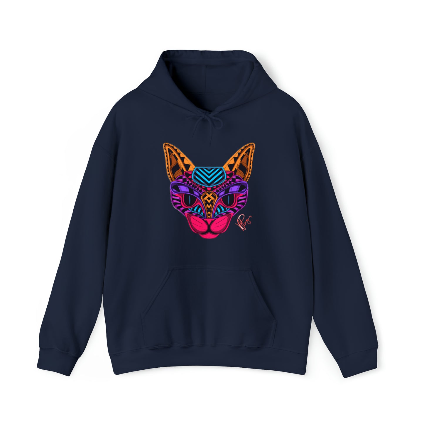 Bold & Colorful "Pet Design" Print Unisex Heavy Blend™ Hooded Sweatshirt - 6 sizes & 16 colors to choose from