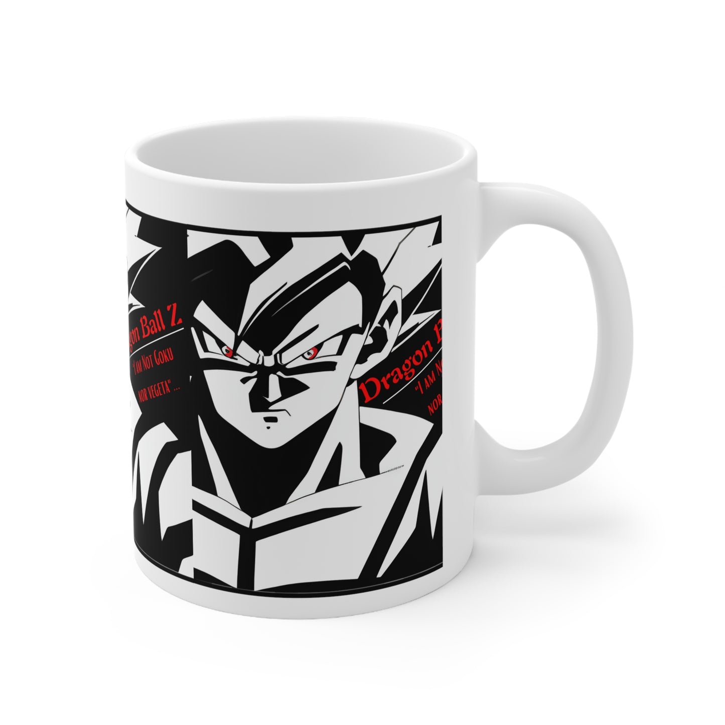 11oz White Old School "Dragon Ball Z-Anime/Manga" Classic Ceramic Mug from the 'TPPG-Apparels' Collection