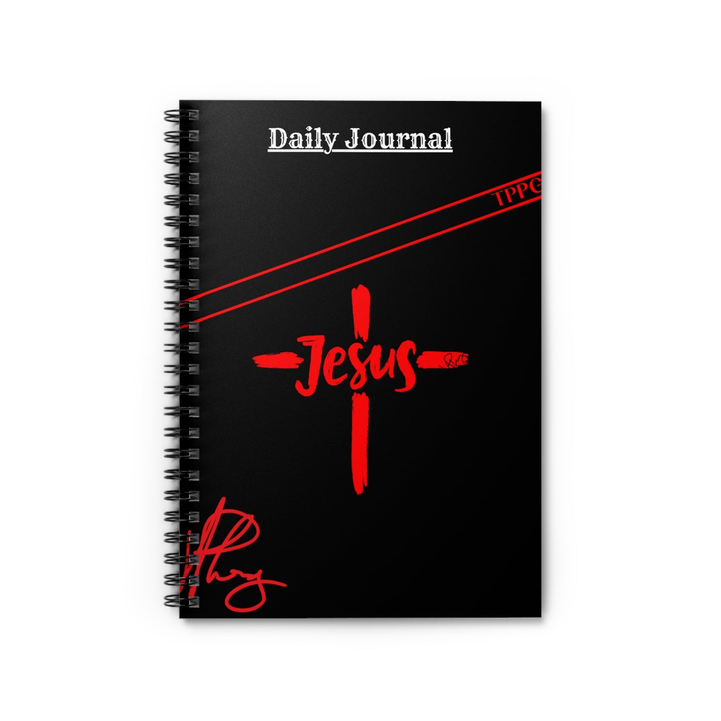 118 Ruled Line-59 sheets Spiral Ruled Line "Jesus" Notebook