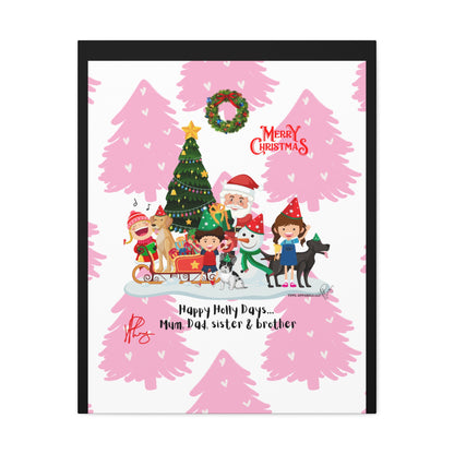 Holidays Time-"TPPG Brand Christmas Collection" - Canvas Gallery Wraps "- in Bold  familiar colors