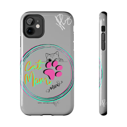 Here is another one of our Cutest "Cat Mom" Pet Designs (in a Light Grey Base Color) Verision from the 'TPPG Collection' Line carries Several sizes of the "iPhone Series" Tough Phone Cases