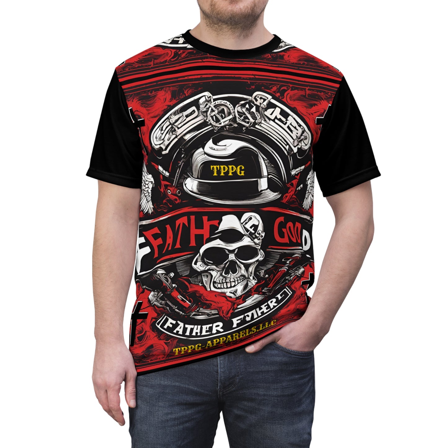 Biker Motorcycle "Father God" T-Shirts/Tee (Unisex)