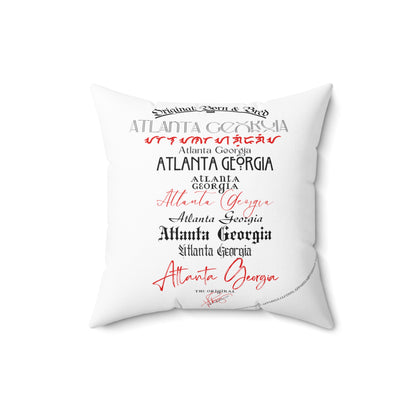 "Original-Atlanta Born & Bred" Square Pillow