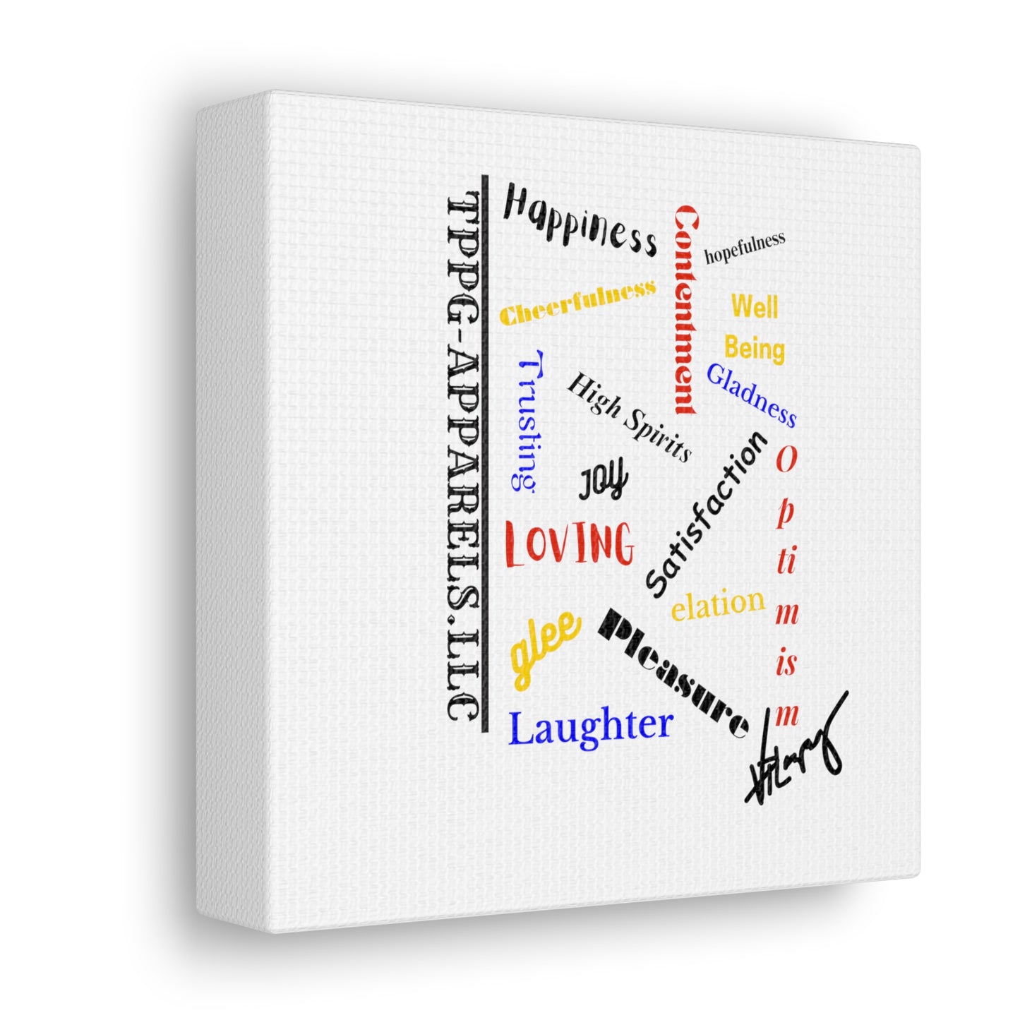 From our "TPPG Brand Positive Thoughts Collection" - Canvas Gallery Wraps - on White