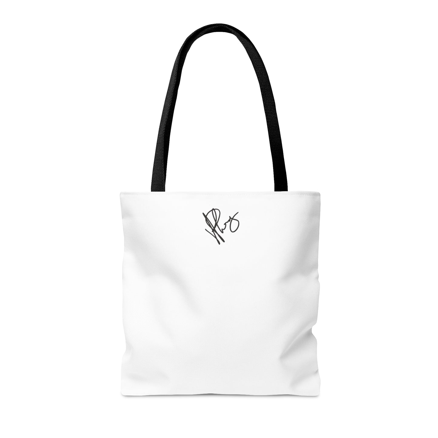 Our lovely & fun 3 sizes -White "Pet Lovers/Ailurophile" Brand -front facing Style Design Tote Bag from the 'TPPG-Apparel' Brand Collection