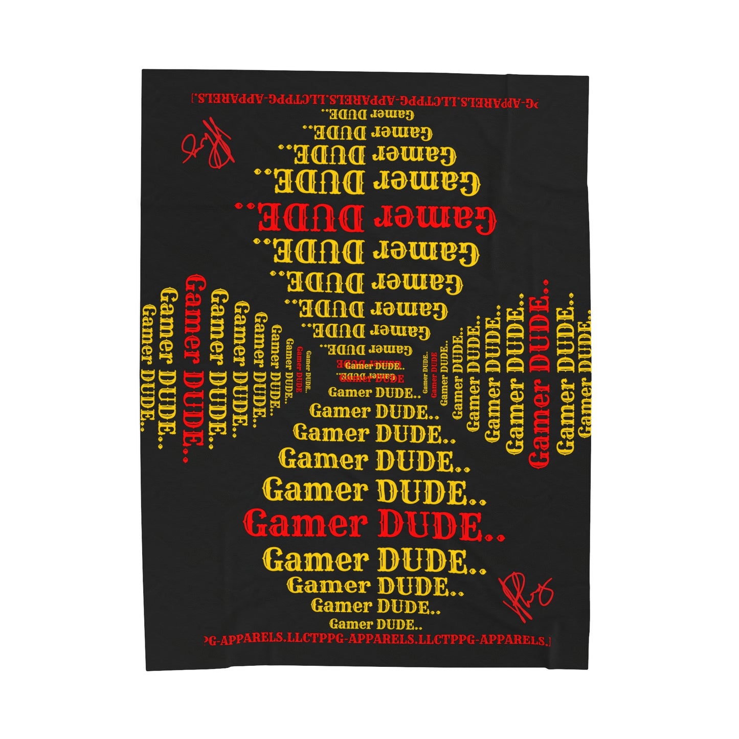 Hey Guys, another Bold Gamer Style Blanket from the "TPPG-Apparels" Brand Presents one of it's koolest designs on this Black Velveteen Plush Blanket