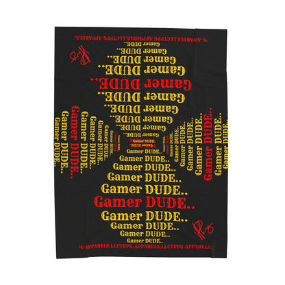 Hey Guys, another Bold Gamer Style Blanket from the "TPPG-Apparels" Brand Presents one of it's koolest designs on this Black Velveteen Plush Blanket