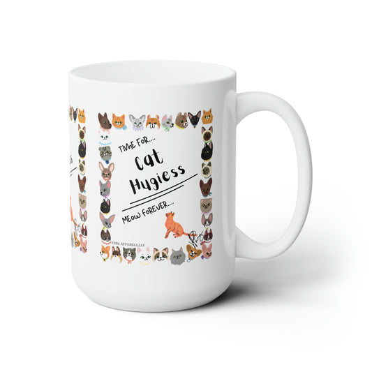 White 15oz "Ailurophile/Cat Lovers" Style Ceramic Mug Grabs the Attention of all who Views It!!-By the 'TPPG-Apparels' Brand Collection