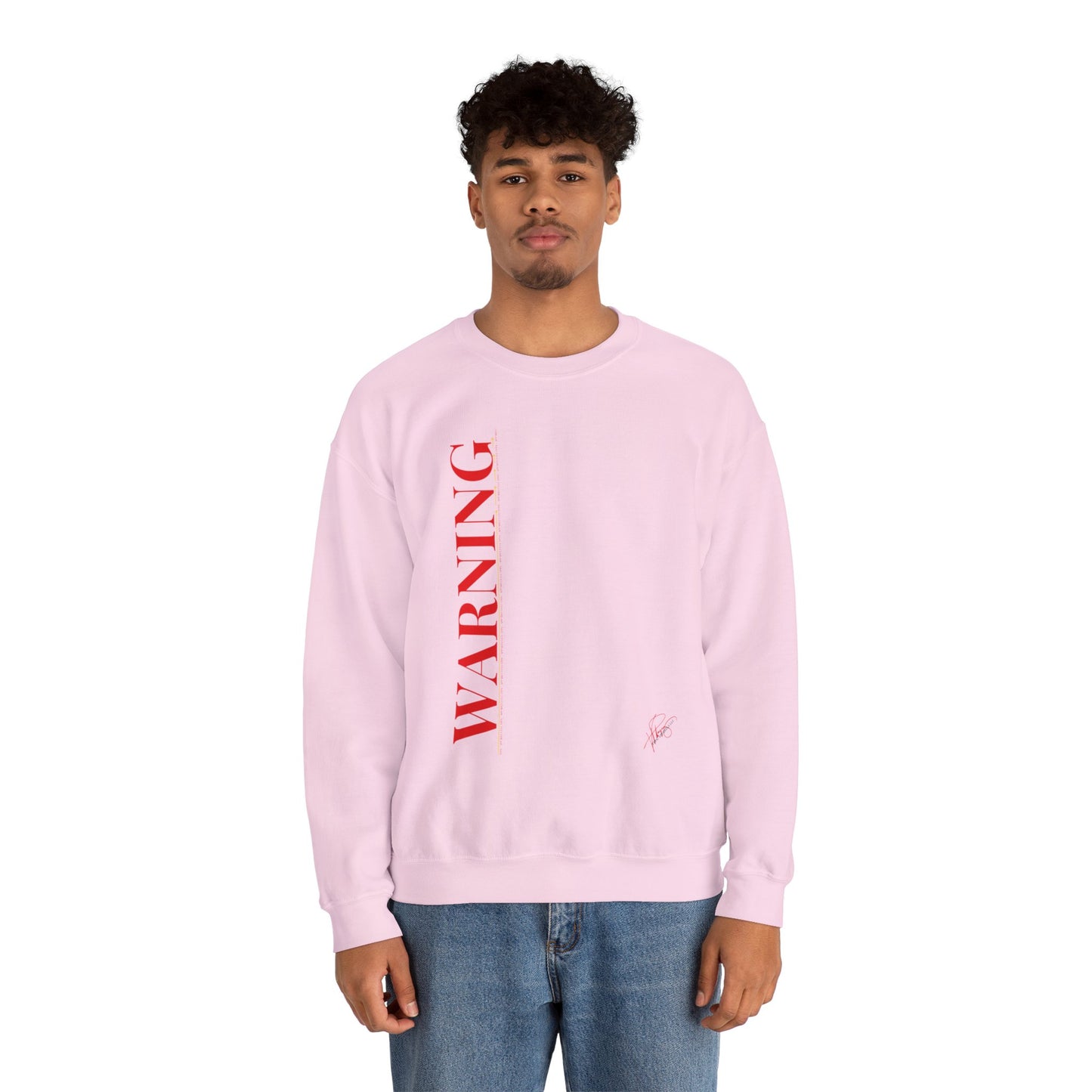 Crewneck Heavy Blend™('WARNING') Unisex Sweatshirt