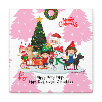 Holidays Time-"TPPG Brand Christmas Collection" - Canvas Gallery Wraps "- in Bold  familiar colors