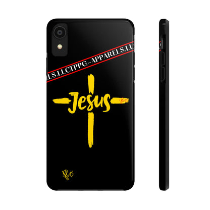 'iPhone Case' of A "Jesus/Faith" (Black)-Cute Cross Design 'TPPG Faith Collection'