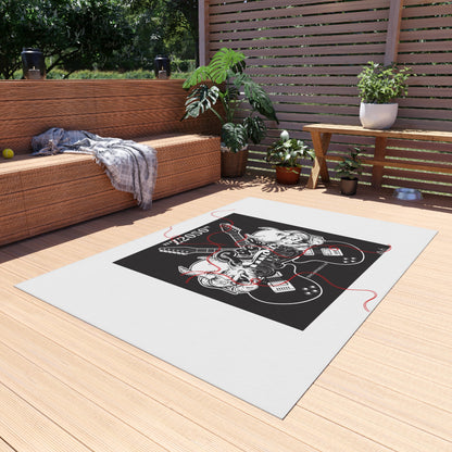 ('Z2050 Rock Music') Durable & Non-Slip Outdoor Carpet/Rug Collection