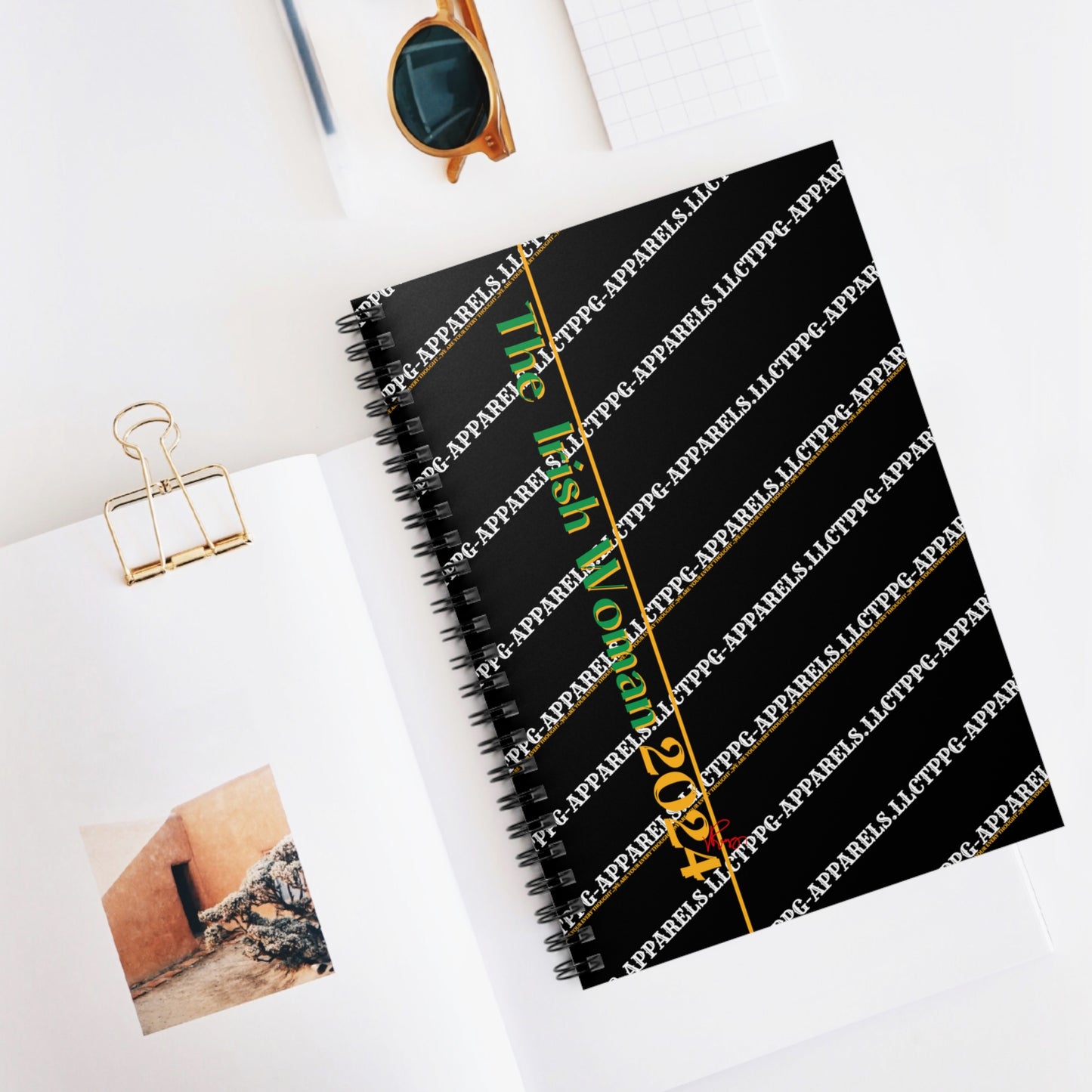 "The Irish Woman 2024"- Spiral Ruled Line Notebook