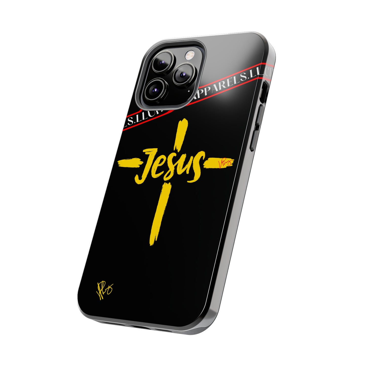 'iPhone Case' of A "Jesus/Faith" (Black)-Cute Cross Design 'TPPG Faith Collection'