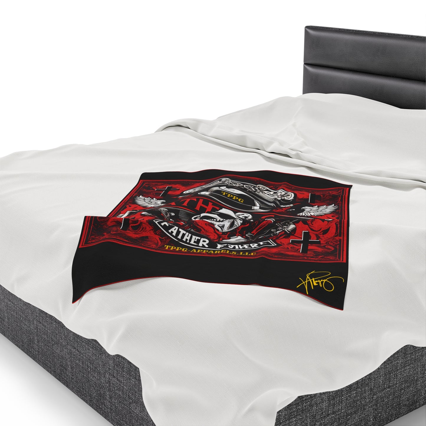 Plush "Father God Bikers" Blanket