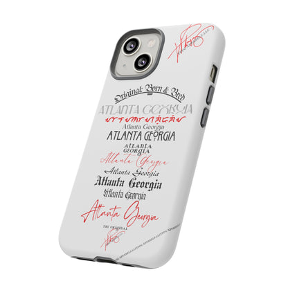 'ATL-Original Born & Bred' Design ~ Apple iPhones * Google Pixel * Samsung Galaxy Cases