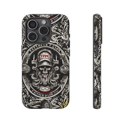 "Father God" iPhone/Google Pixel & Samsung Tough Phone Case (Black/Red & Grey)