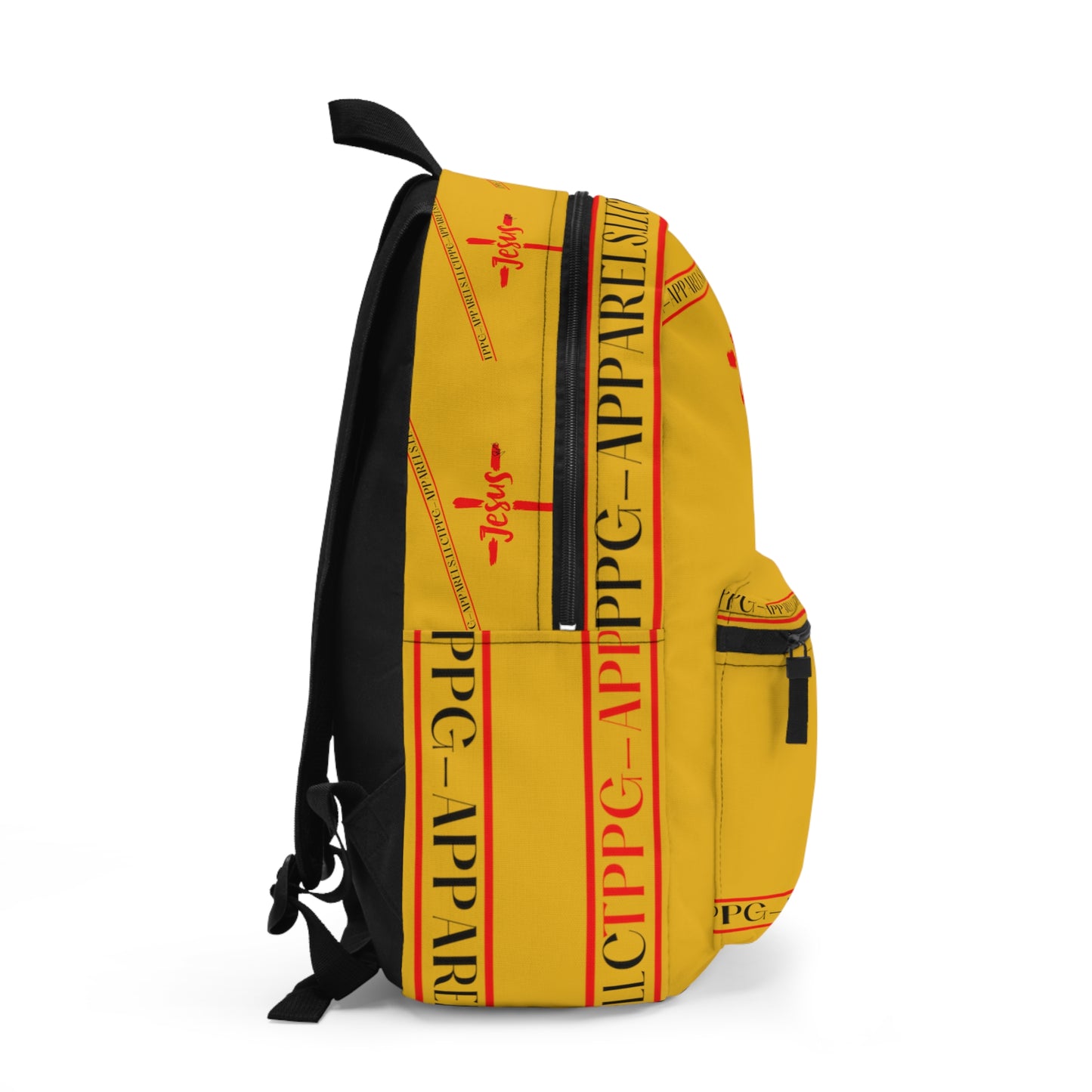 Jesus Design (Yellow) Backpack w/pockets