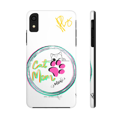 Guys Another one of our Cutest "Cat Mom" Pet Designs (in a White Base Color) Verision from the 'TPPG Collection' Line carries Several sizes of the "iPhone Series" Tough Phone Cases