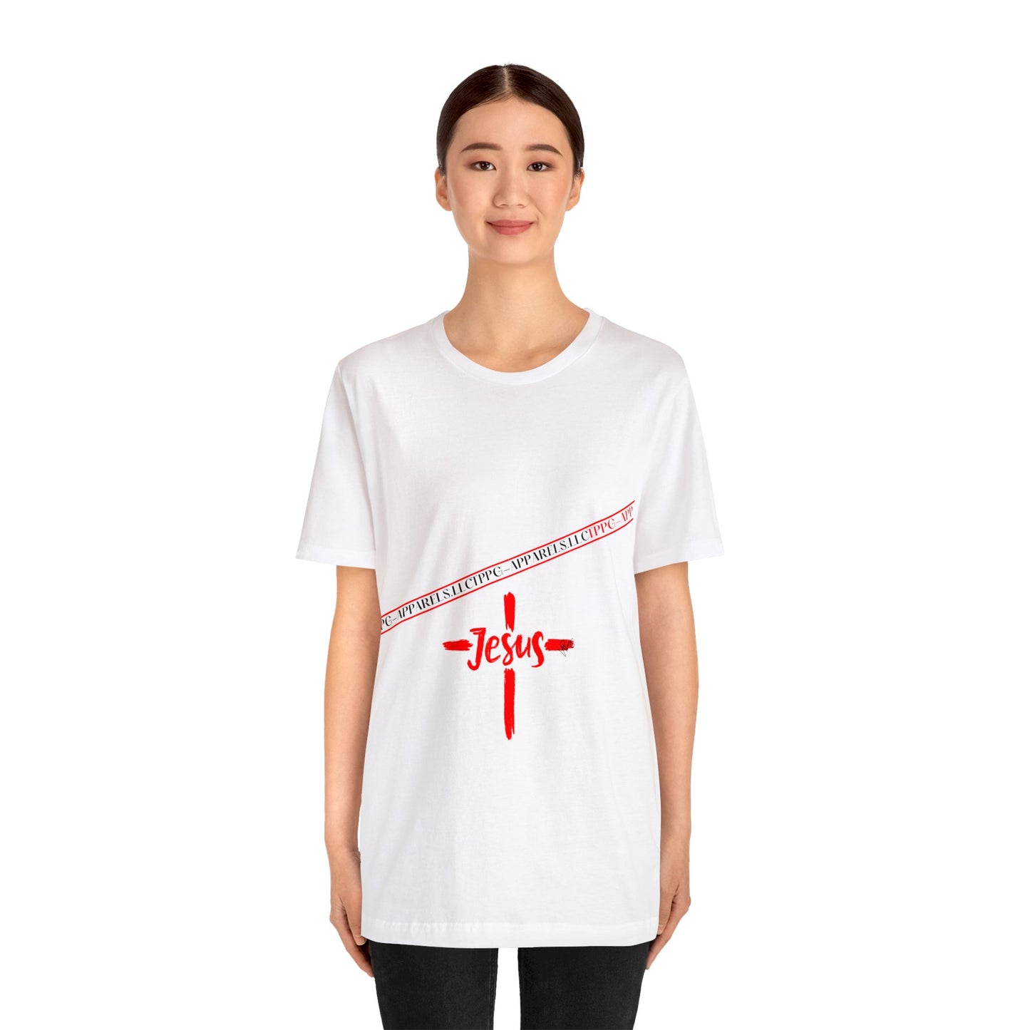 Unisex Jersey Short Sleeve Tee - 'Jesus/Faith' Design Style in Several colors