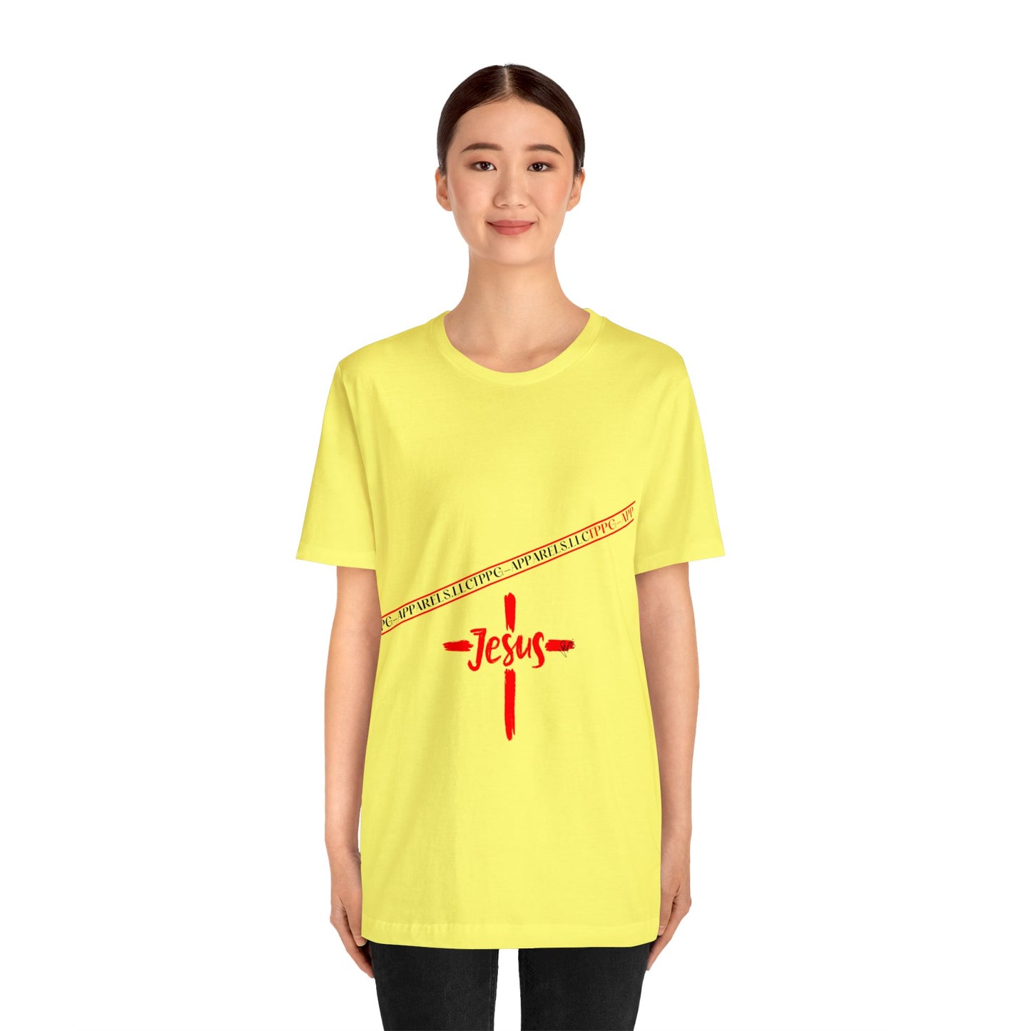 Unisex Jersey Short Sleeve Tee - 'Jesus/Faith' Design Style in Several colors