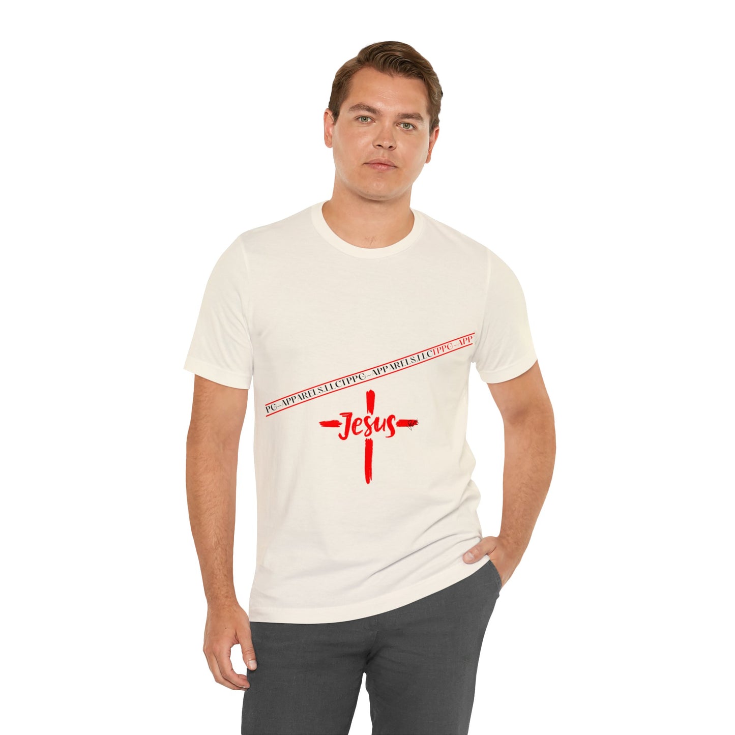 Unisex Jersey Short Sleeve Tee - 'Jesus/Faith' Design Style in Several colors